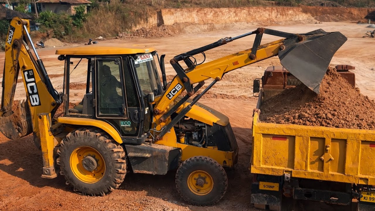 Heavy Soil Loading by JCB Front Loader👌 | Amazing Jcb Operating Skill Satisfying Video 🔥😱|
