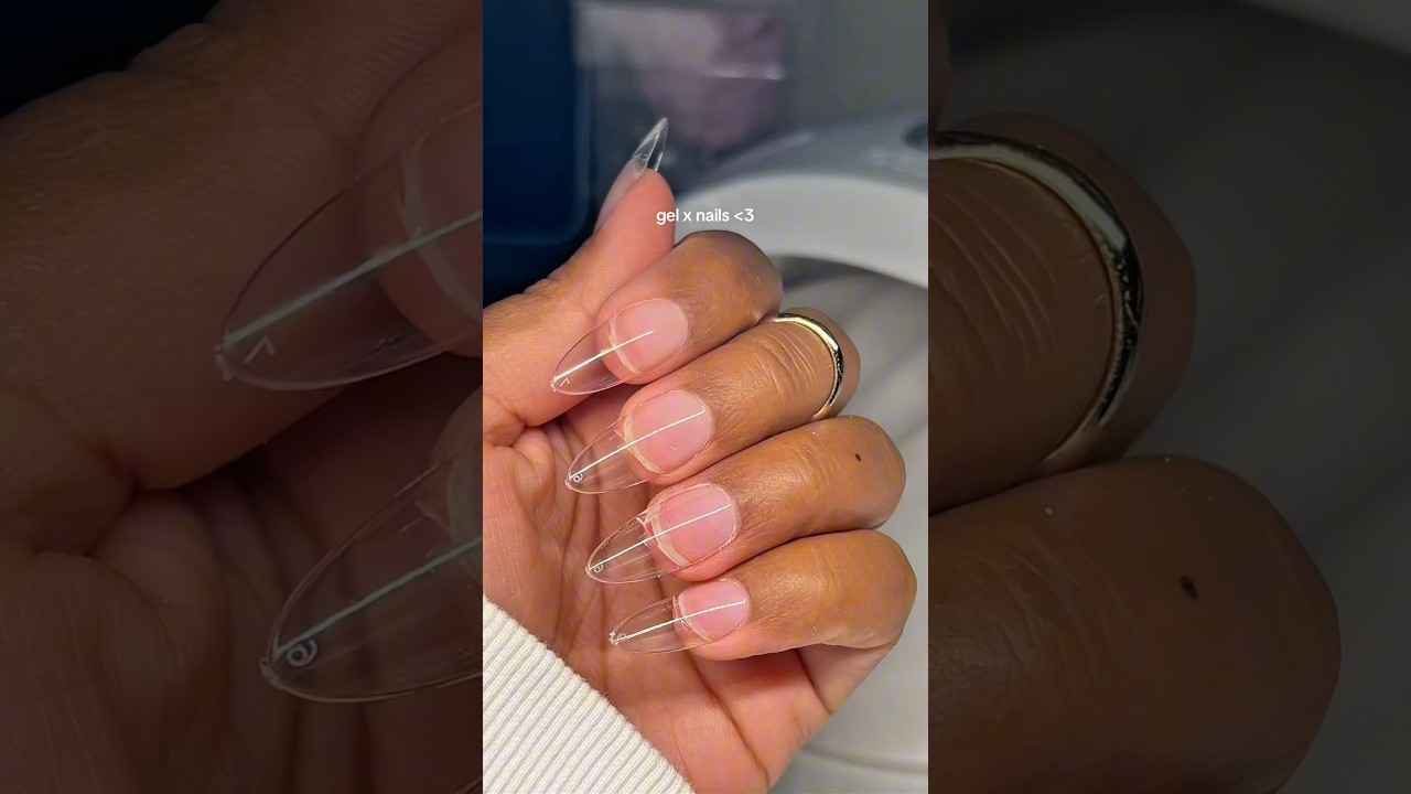 how to apply your gel x nails🌸