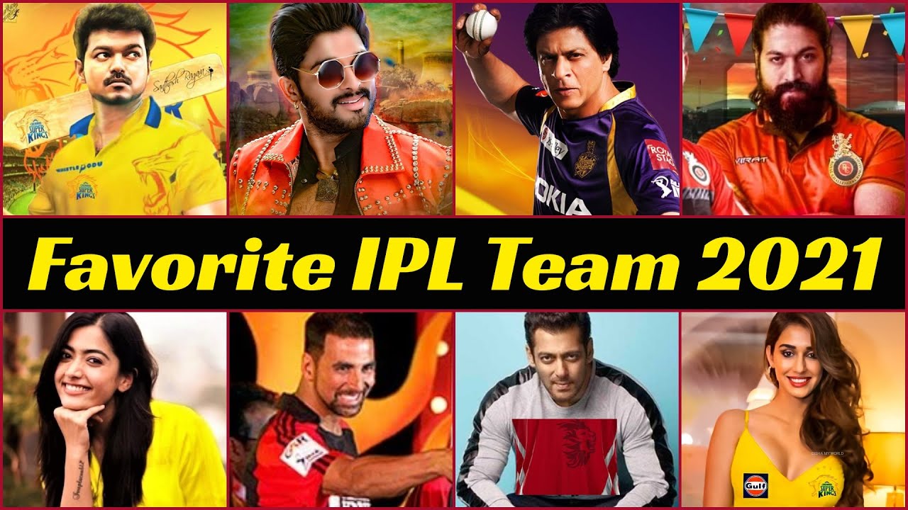 20 South Indian And Bollywood Actor And Their Favorite IPL Team | IPL 2021