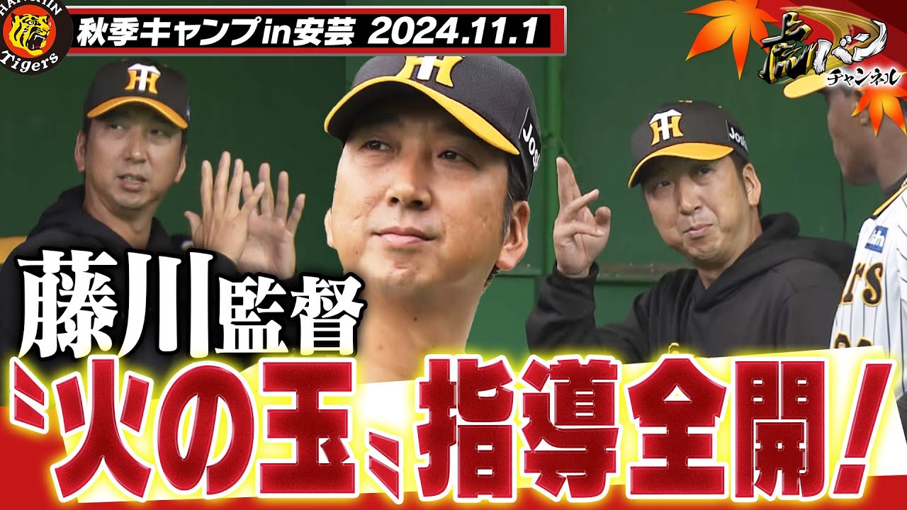 【11月1日秋季キャンプ】藤川阪神火の玉キャンプイン！虎戦士39人が安芸に集結！来年こそは優勝や！藤川監督指導の様子もたっぷりと！阪神タイガース密着！応援番組「虎バン」ABCテレビ公式チャンネル