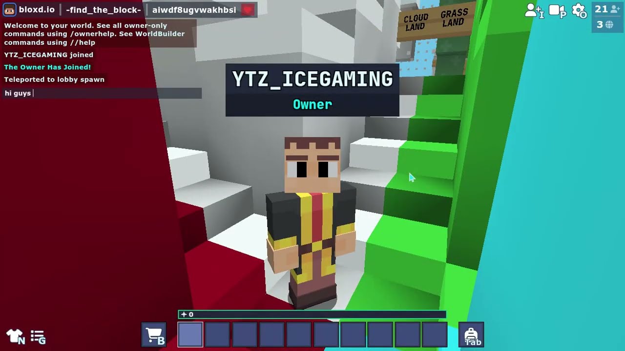 Playing my new custom game mode 
