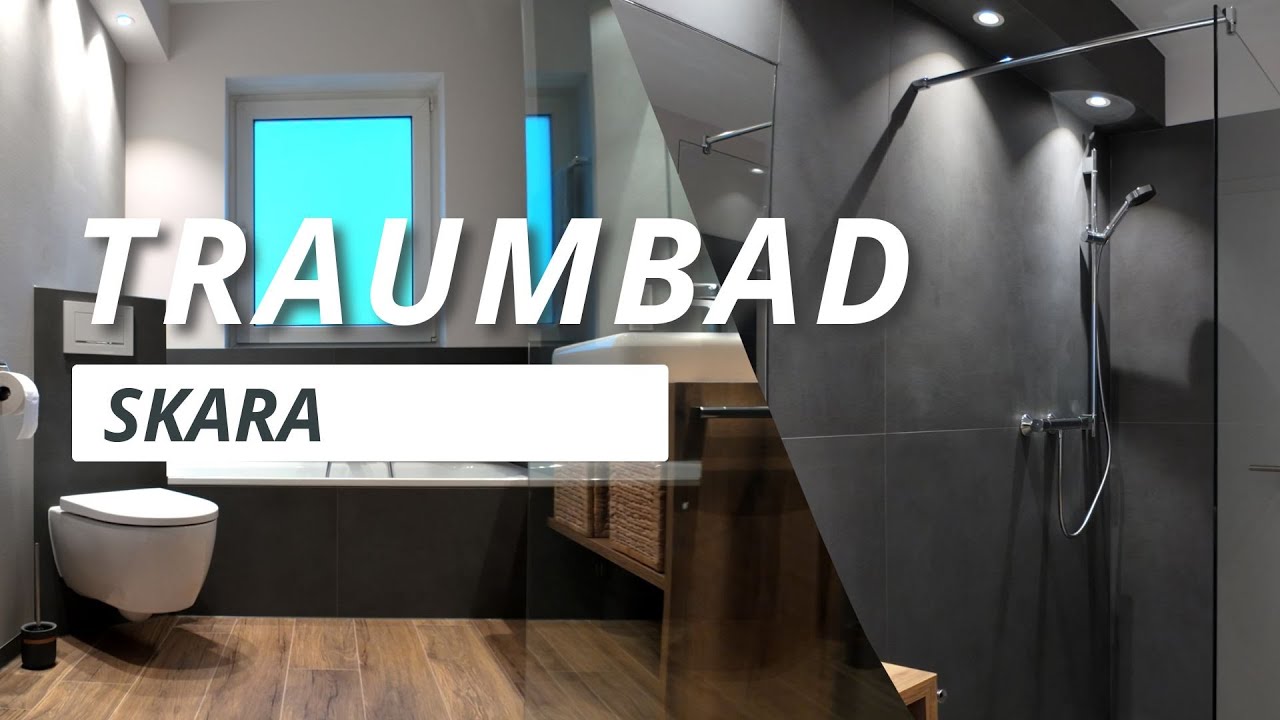 Badsanierung mit maximalem Stauraum: Modernes Design trifft Komfort | Traumbad Skara | Genova Bauer