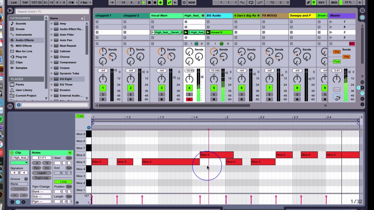 Lesson 15 - Chopping Vocals in Ableton with Slice to New MIDI