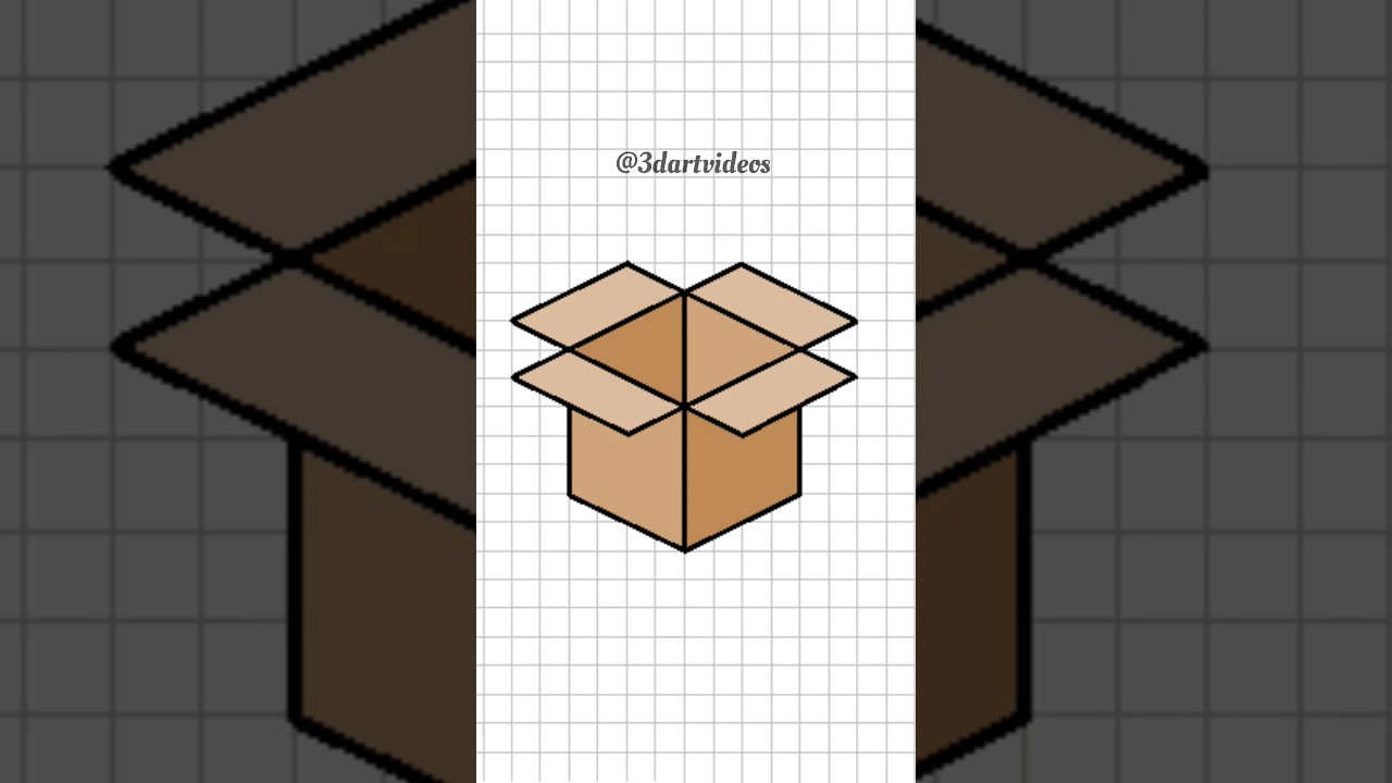 Drawing On Graph Paper #رسم #رسم_3d #رسم3d #drawing #3d #3ddrawing #illusion #3dillusiondrawing