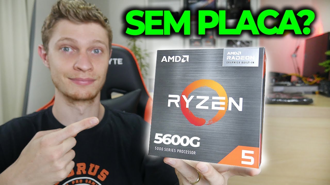 O RYZEN 5 5600G LEVA JOGOS PESADOS SEM PLACA DE VÍDEO? APU PODEROSA E FRIA...