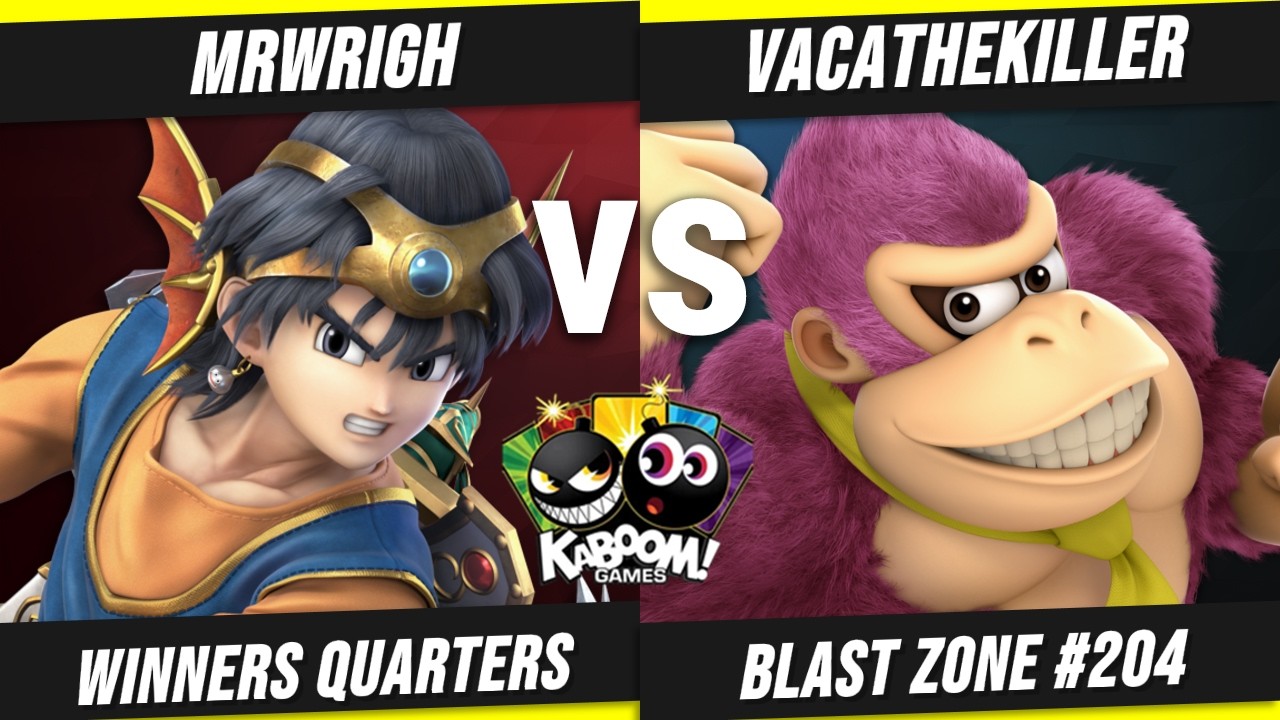 Blast Zone #204 - WQF - Ego | MrWrigh (Hero) vs G-Site vacaTHEkiller (Donkey Kong)