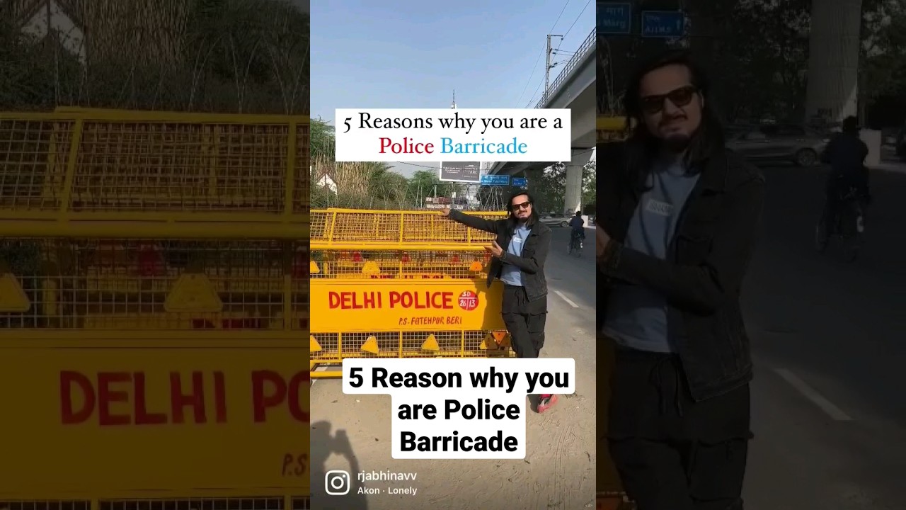 5 Reason Why You are a Police Barricade|@AlsoAbhinav #shorts #fun