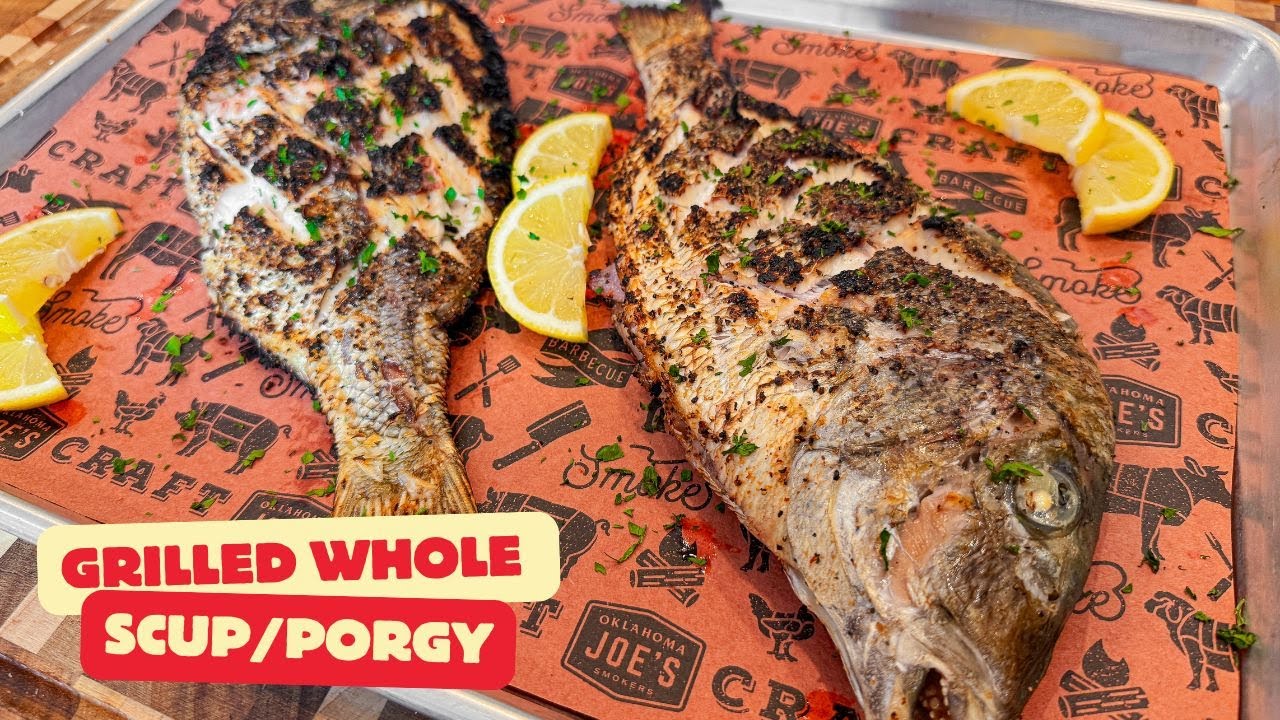 How to Grill Whole Scup (Porgy) | Crispy Skin & Juicy Fish on the BBQ