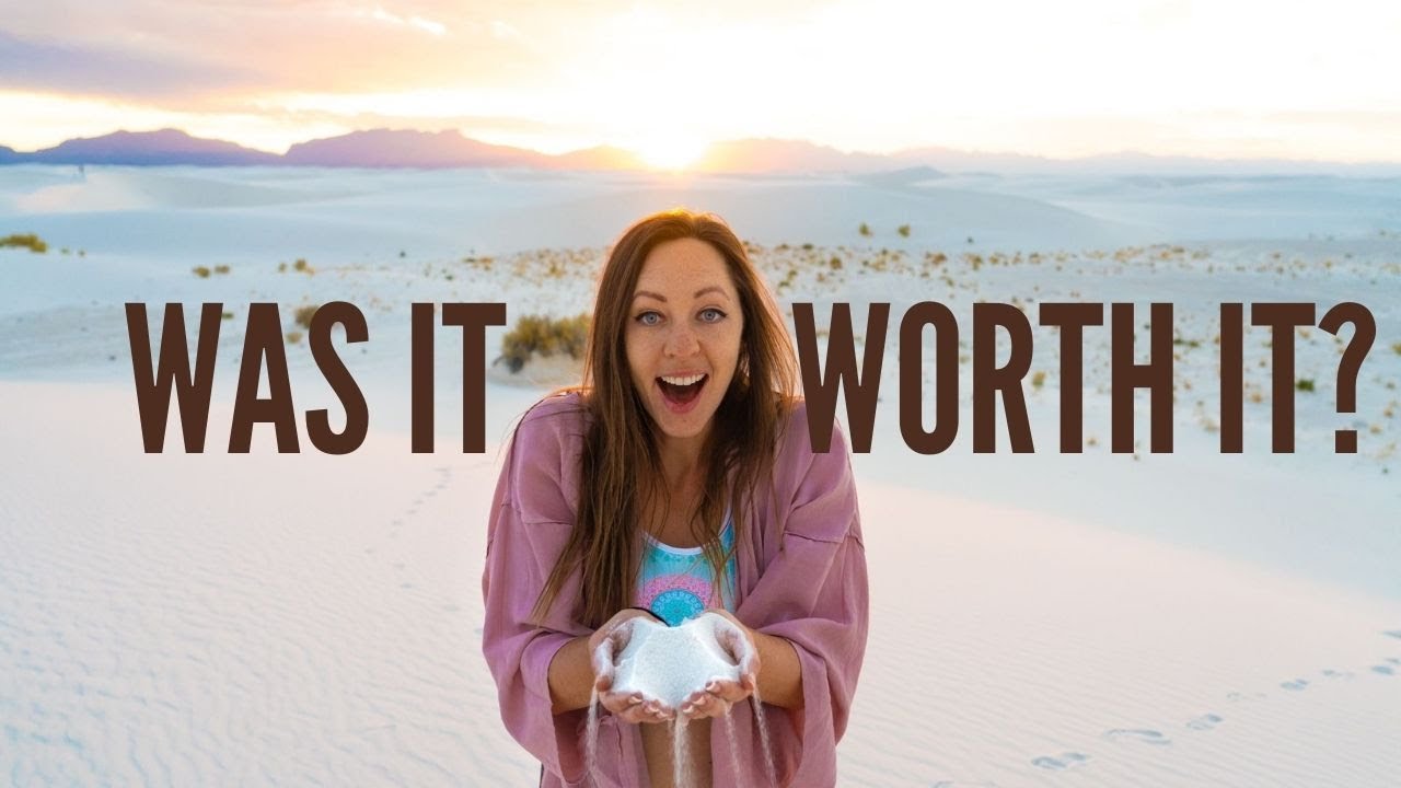 Национальный парк «Белые пески», Нью-Мексико. ЭПИЧЕСКИЙ закат и катание на санях