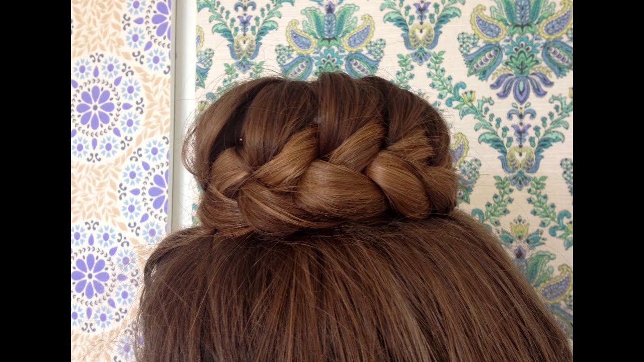 Lace braided bun tutorial - HairAndNailsInspiration