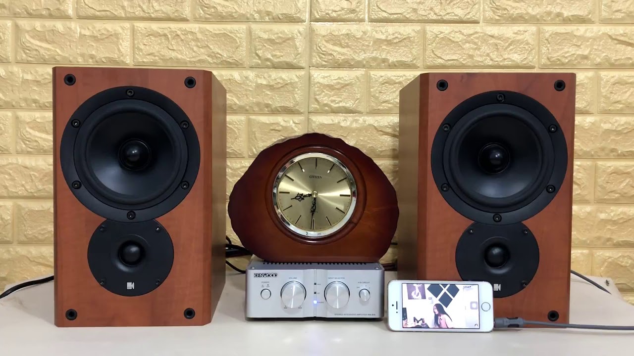 LOA KEF CRESTA 10 ENGLAND  AMPLY KENWOOD KA-S10 GIÁ 2TR5