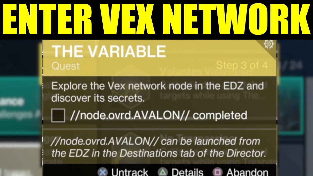 Explore the vex network node in the edz and discover its secrets Destiny 2 