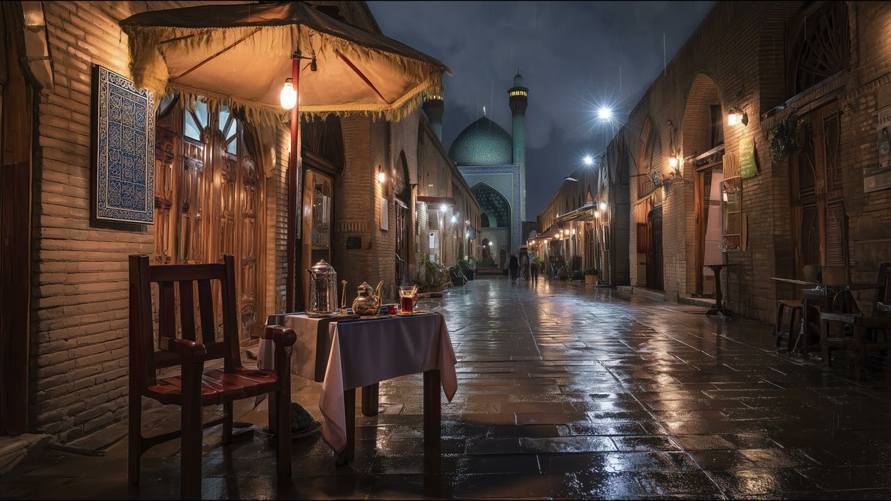 Relaxing Persian Music | Quiet Night in Isfahan 4K