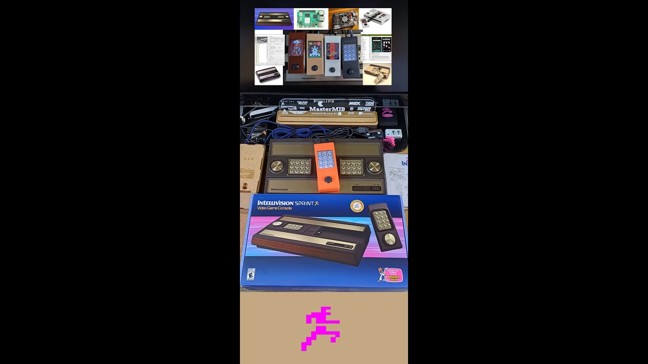 Controle IntvTouch funcionando no Intellivision Sprint