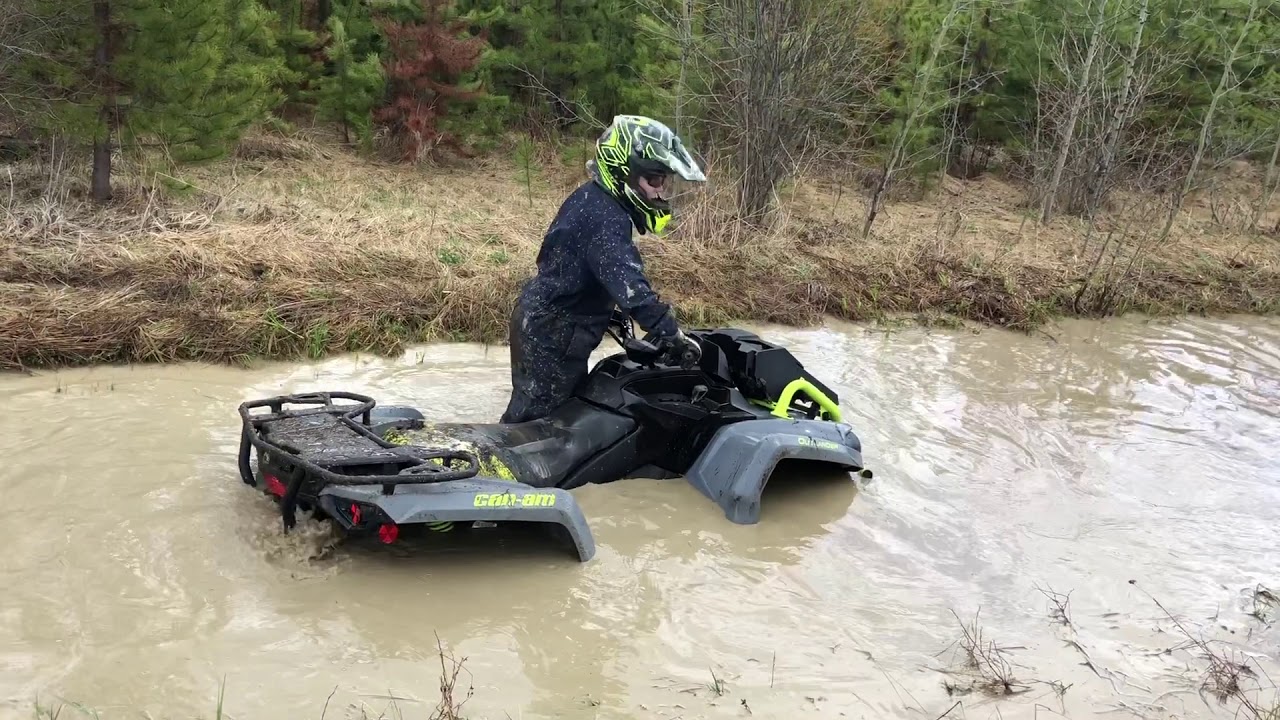 Canam Xmr Outlander 570  got a bit wet.