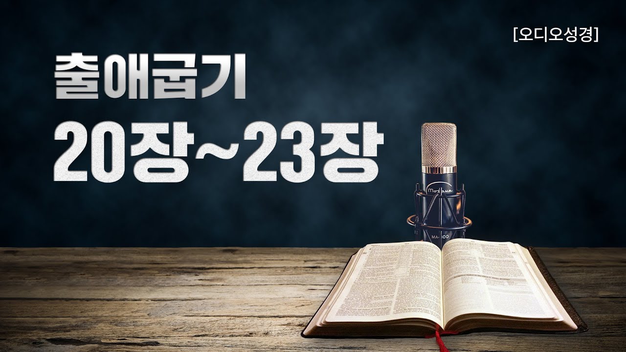 [오디오성경] 출애굽기 20장 21장 22장 23장  | 조정민 목사