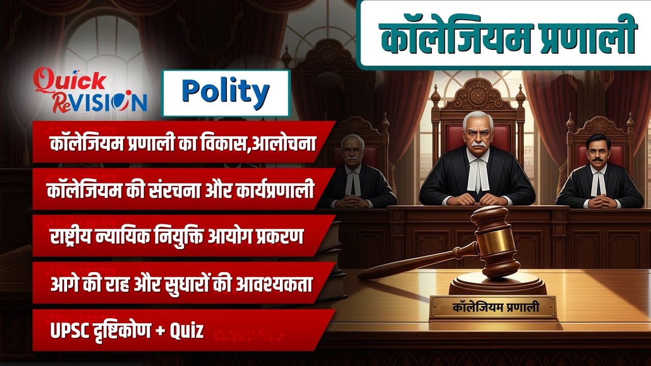 Quick Revision: What is the Collegium System? | Collegium System Explained | Indian Polity for UPSC