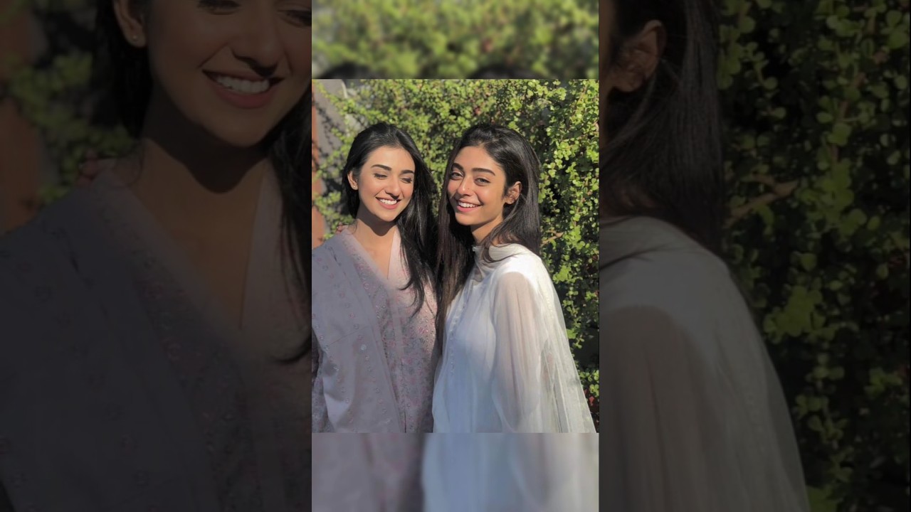 Pakistani actresses sisters sara khan and his sister #sarakhan #drama #pakistanidrama #shorts