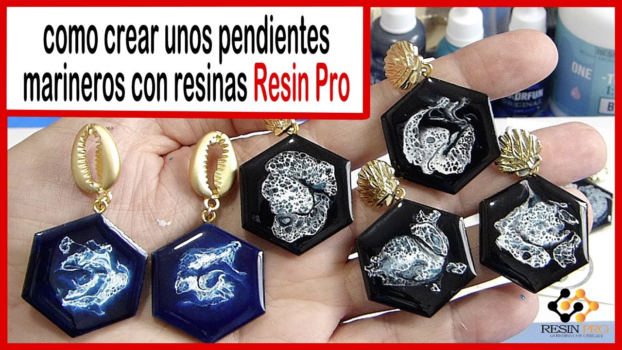 Cómo crear unos pendientes marineros con resinas resin pro