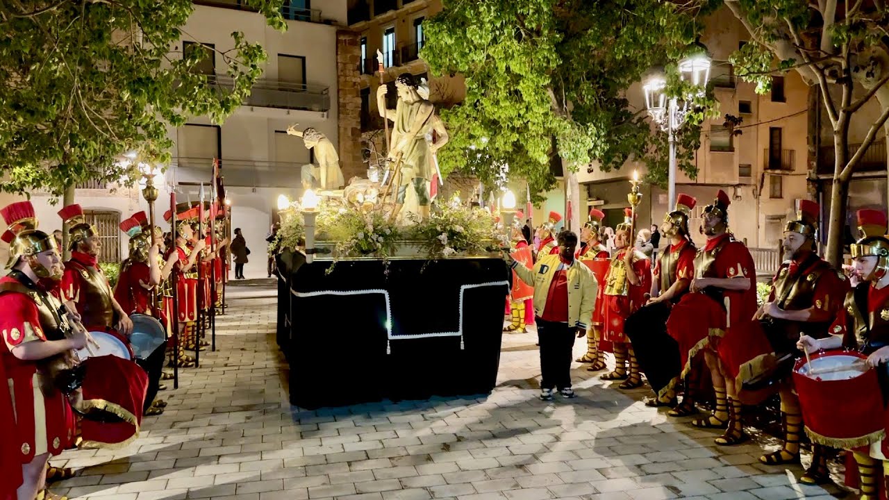 Processó extraordinària amb els Armats de Valls, 75è aniversari misteri de la Crucifixió de Jesús