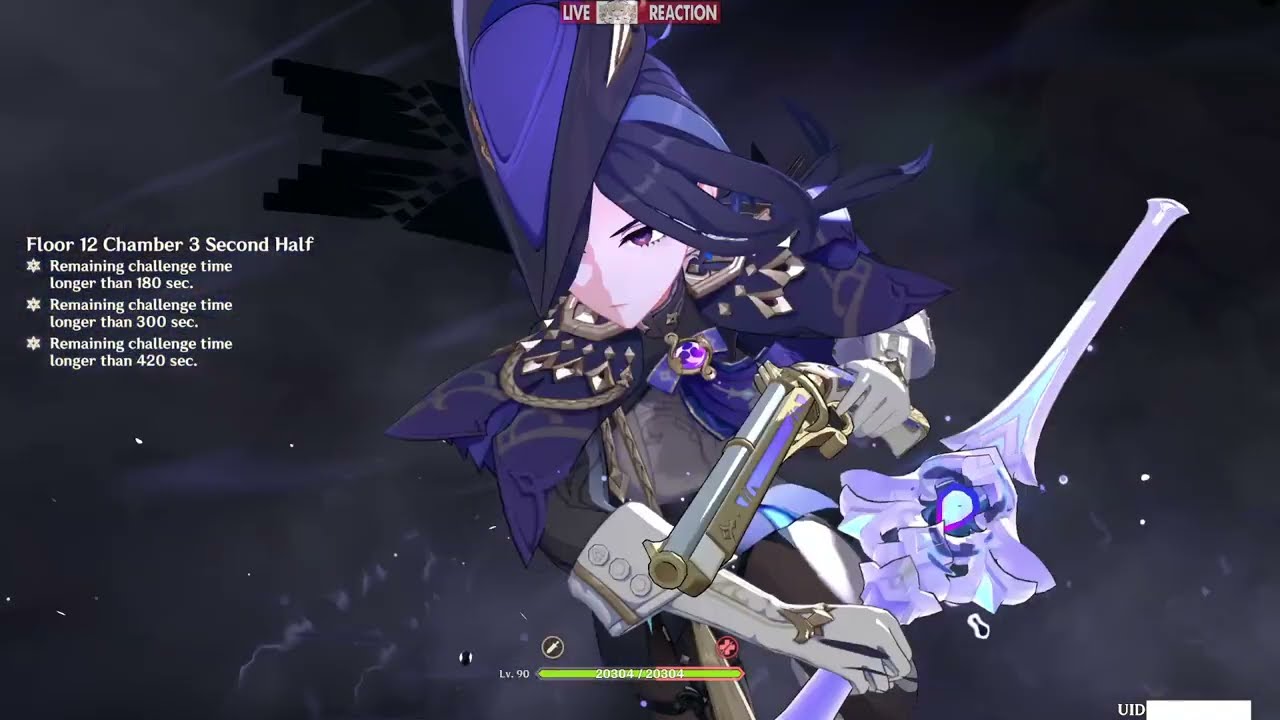 Genshin Impact Spiral Abyss v5.0.1 Floor 12 | Vaporize & Overload [uncut]