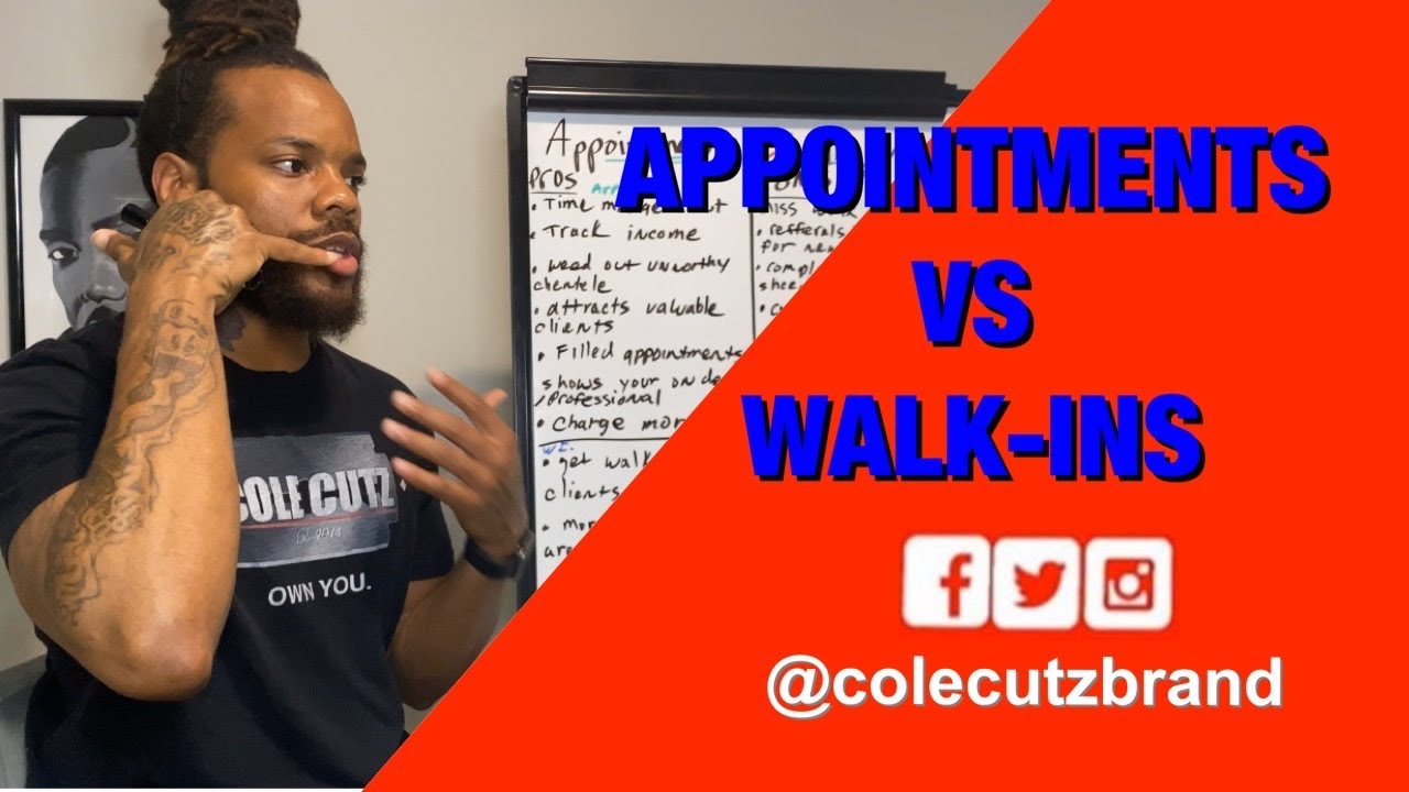 Barber Tutorial: Appointments vs Walk Ins