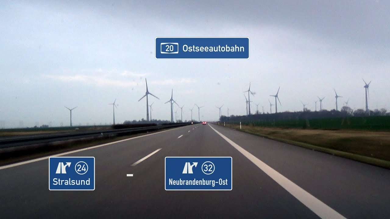 🇩🇪 A20: AS Stralsund - AS Neubrandenburg-Ost (4x)