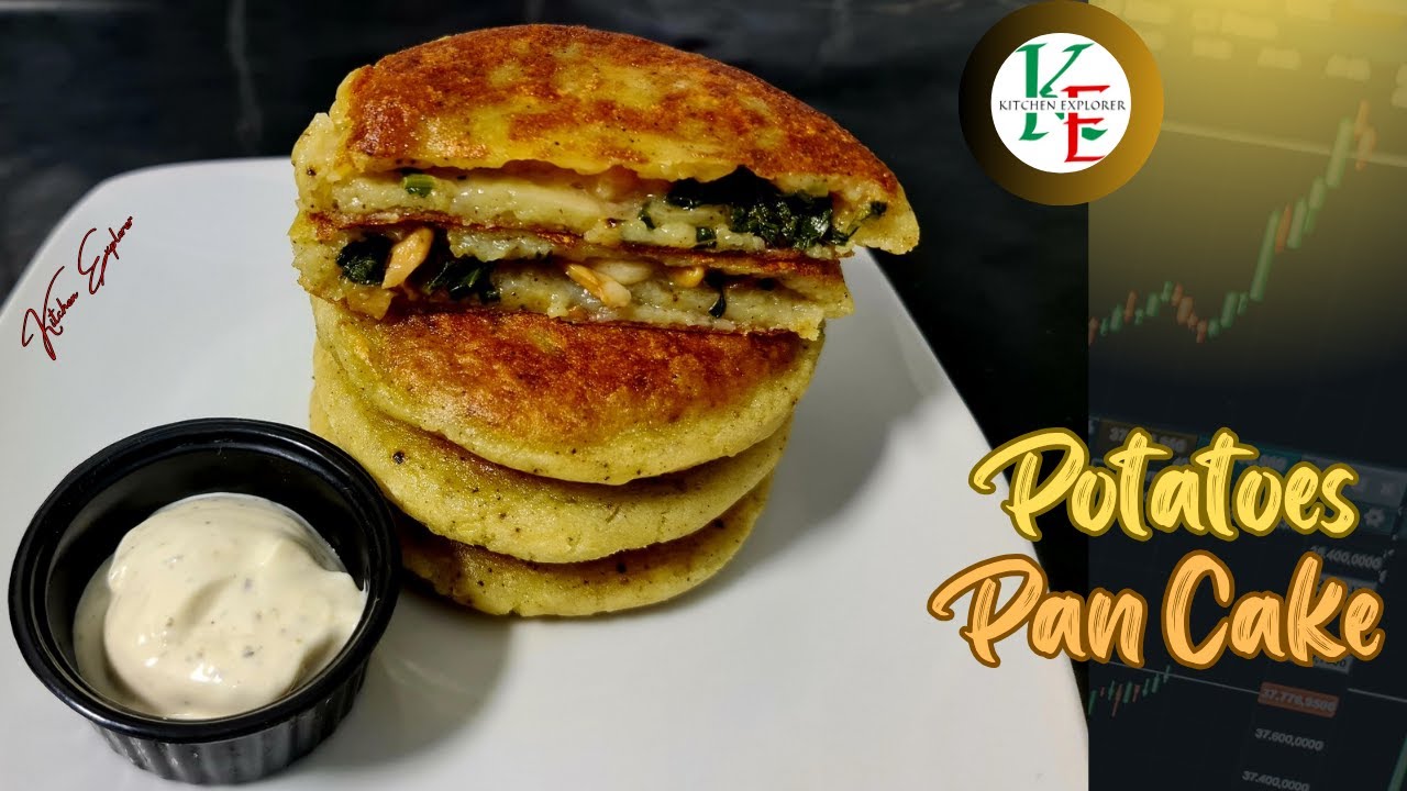 Potatoes Pan Cake | How To Make Potato Pan Cake | Crispy Potato Pancake | Stuffed Potato Pancake