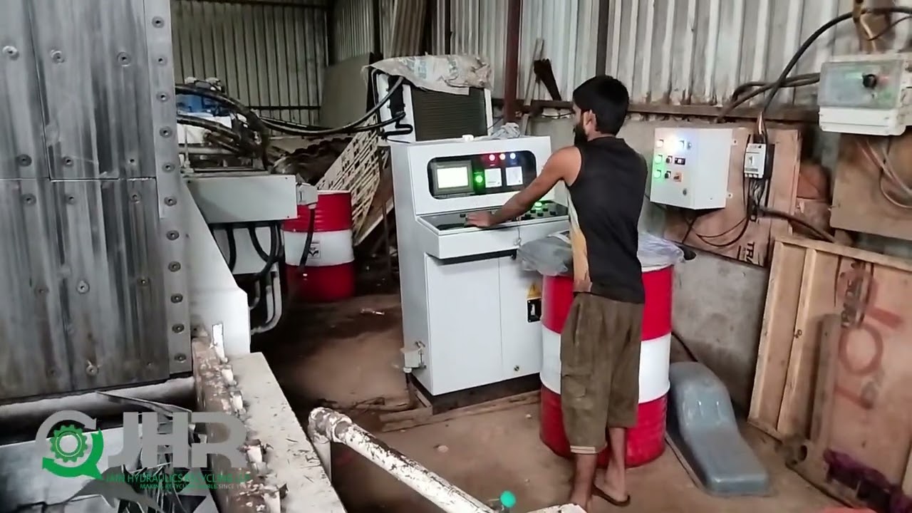 Jain Hydraulics (JHR) Mini PLC Top Ejection Hydraulic Baling Press