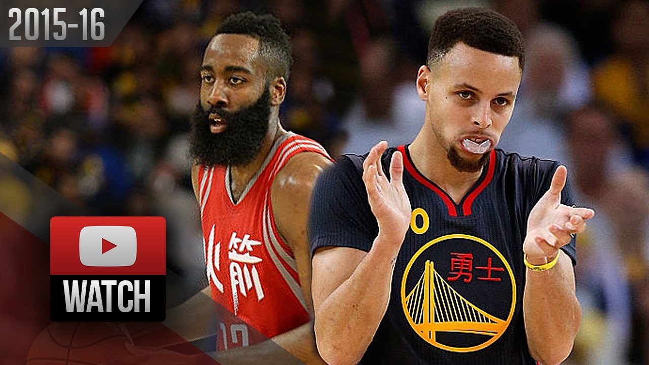 Stephen Curry vs James Harden DUEL Highlights (2016.02.09) Warriors vs Rockets - SICK!