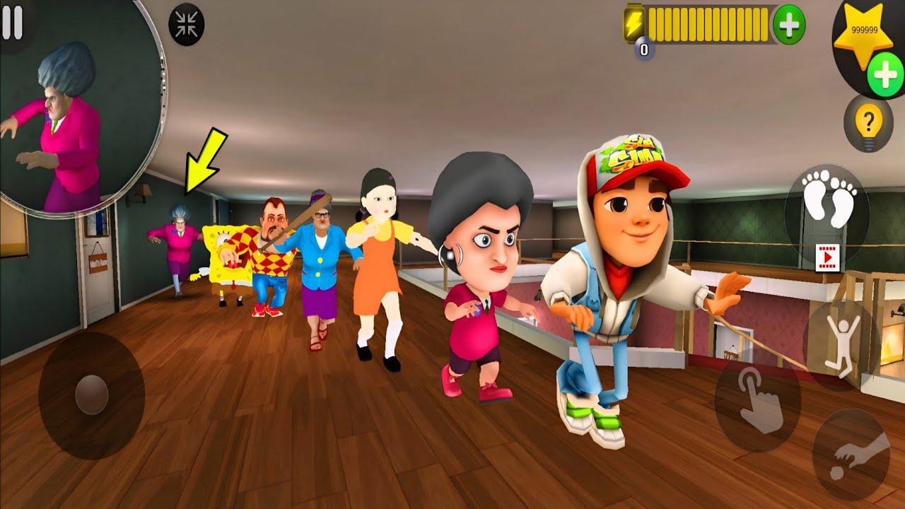 The Ultimate Cartoon Chase in Miss T’s House! 🔥 Scary Teacher 3D