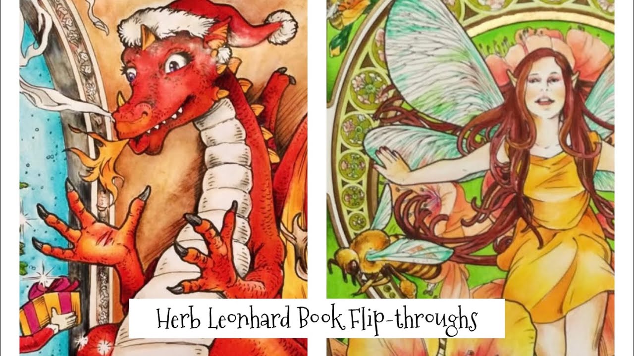 Holiday Magic and other Herb Leonhard Colouring book Flip-throughs