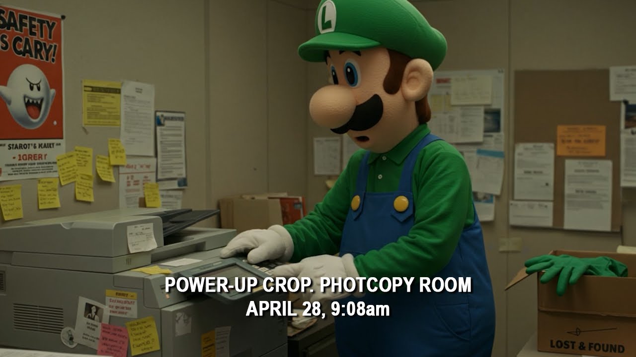 Luigi vs. the Copier (feat. Samus) | The Power-Up Office
