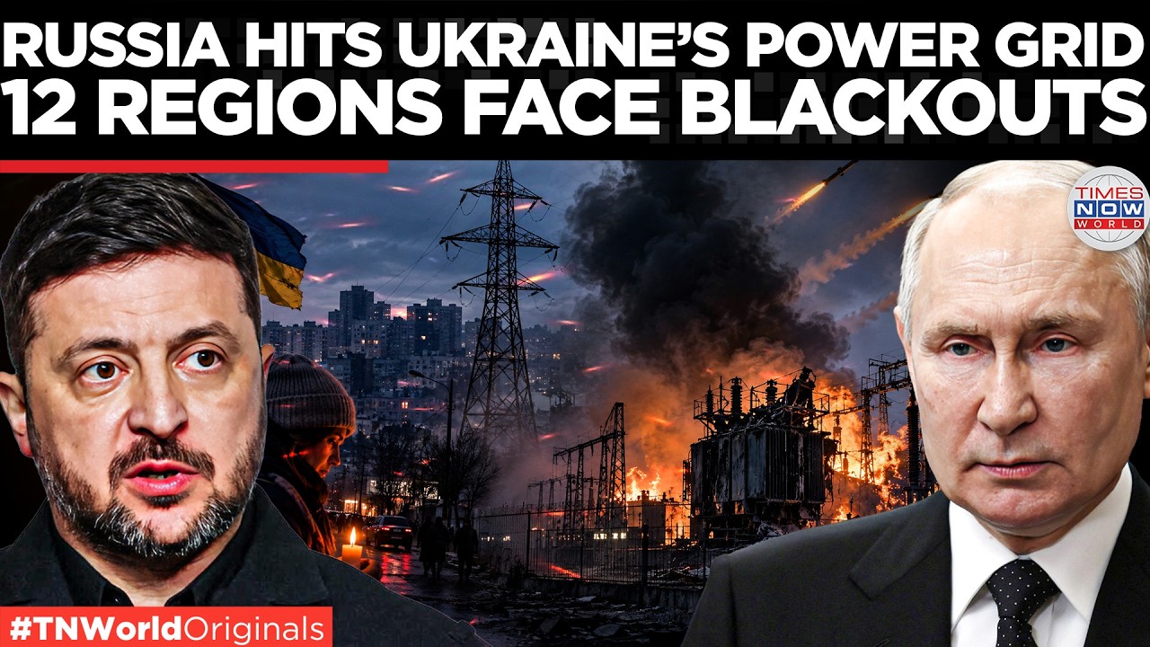 UKRAINE BLACKOUT CRISIS: Russian Strikes Leave 12 Regions Facing Power Cuts | Times Now World