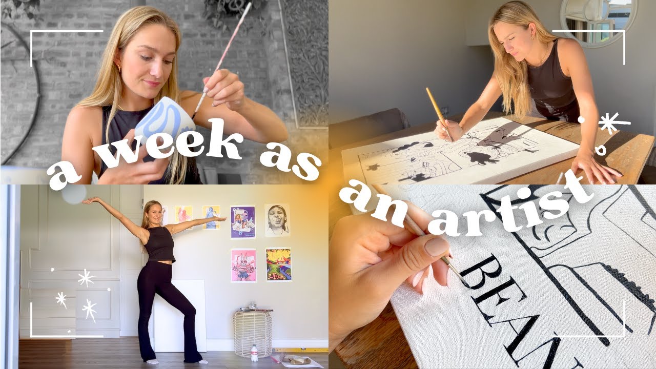 PRODUKTIVER Kunst Vlog - neues Kunstwerk, Pottery, kreativer Talk