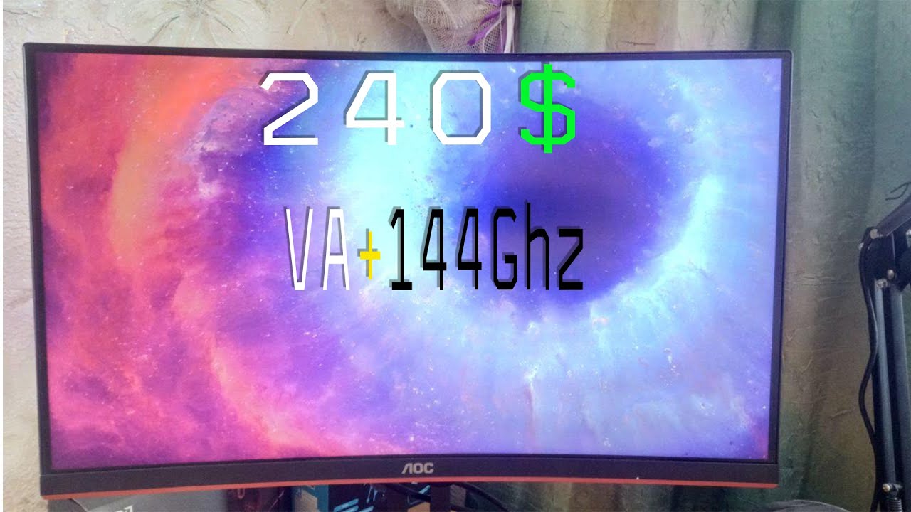 Игровой монитор AOC C24G1 VA+144 Гц за 240$