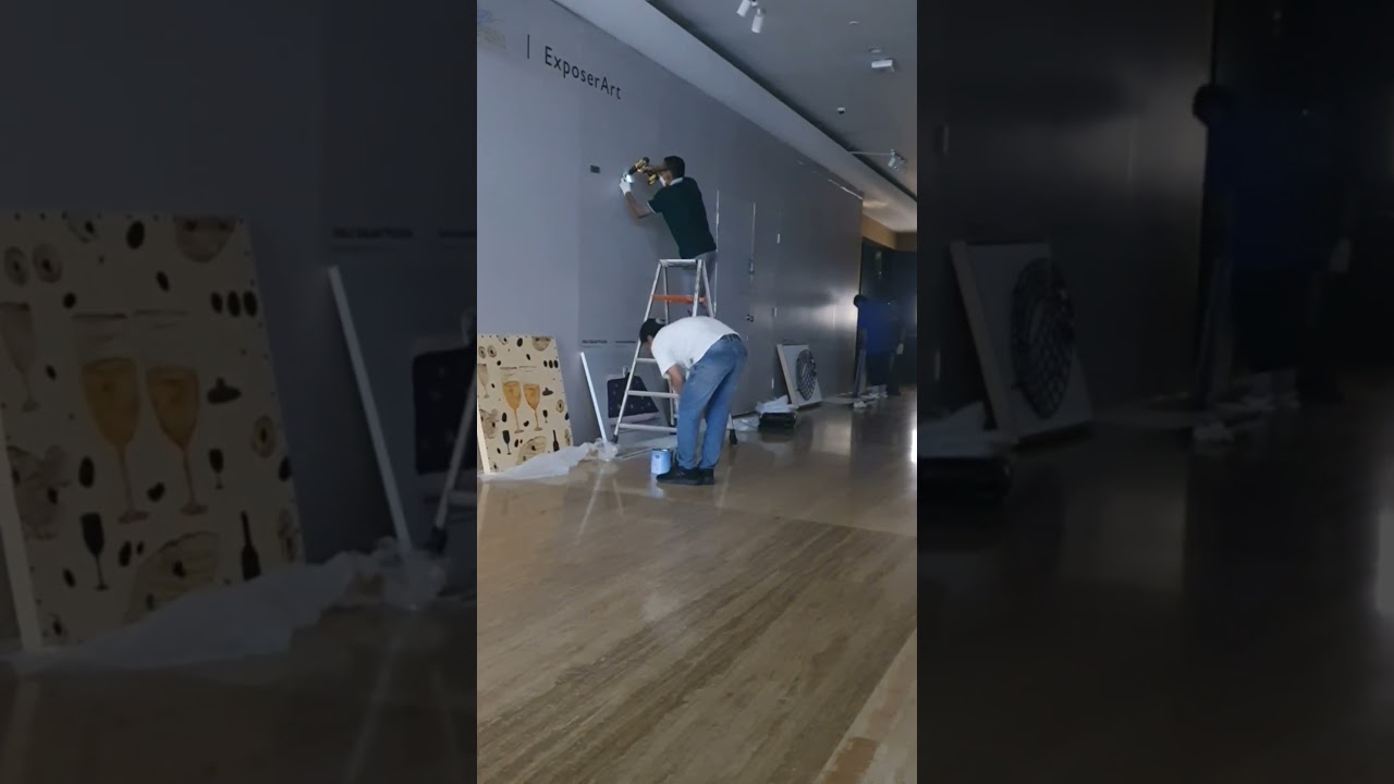 ExposerArt persiapan display, Plaza Indonesia, exhibition Starting May 19, 2023