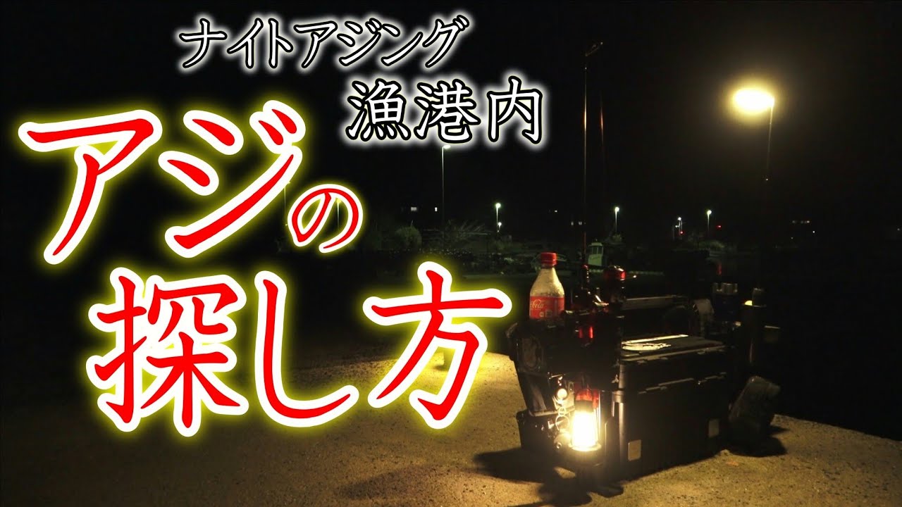 【アジング】夜間、漁港に居るアジの探し方