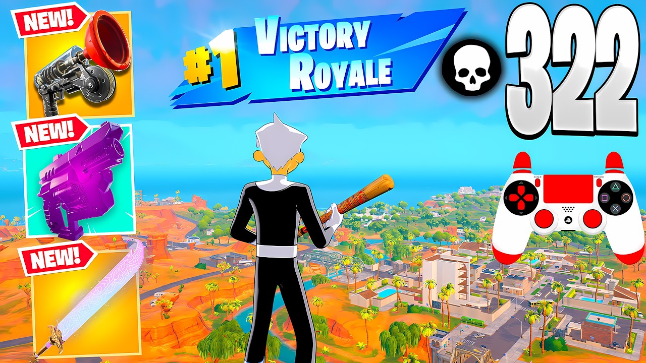 322 Elimination Solo vs Squads – Zero Build Full Gameplay Wins (Fortnite Chapter 7 Season 1)