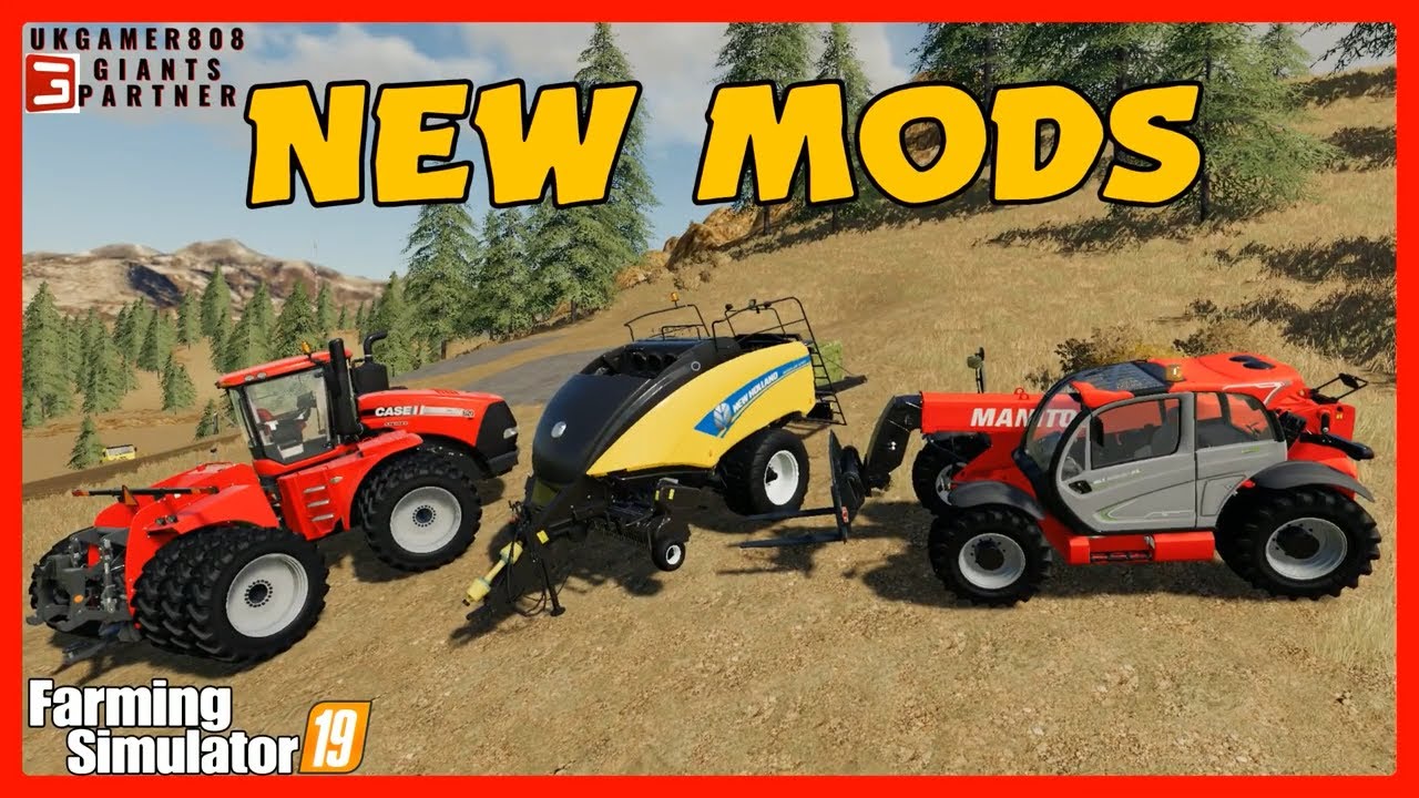 New Mods fs19 Case IH Steiger,Manitou 840,Big baler #farmingsimulator
