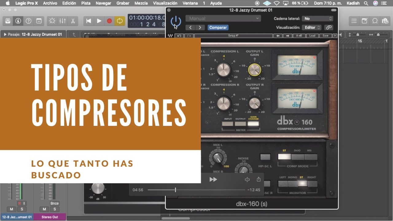 Tipos de COMPRESORES AUDIO - Como funciona - VCA -  FET - OPTO - VARI MU - PWM - Real Hits Music