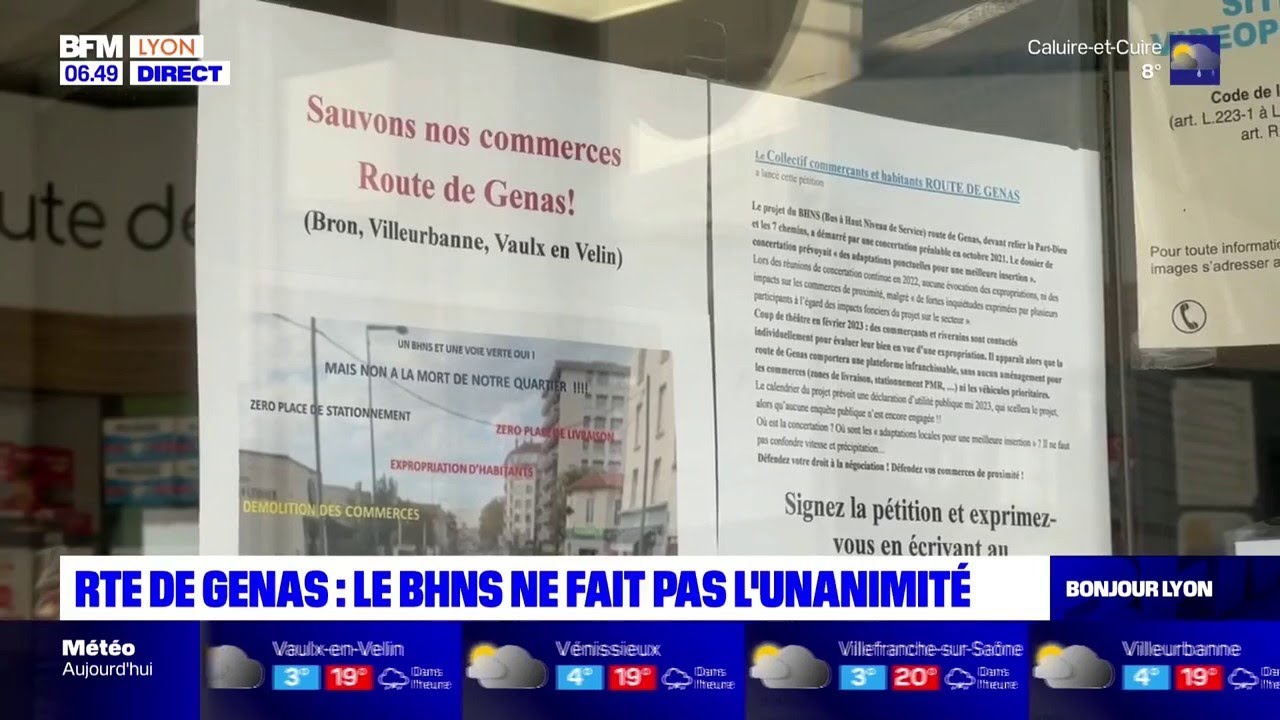 Le bus à haut niveau de service ne fait pas l'unanimité sur la route de Genas