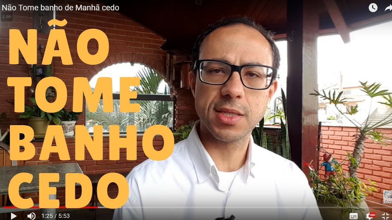 Banho de manhã FAZ MAL