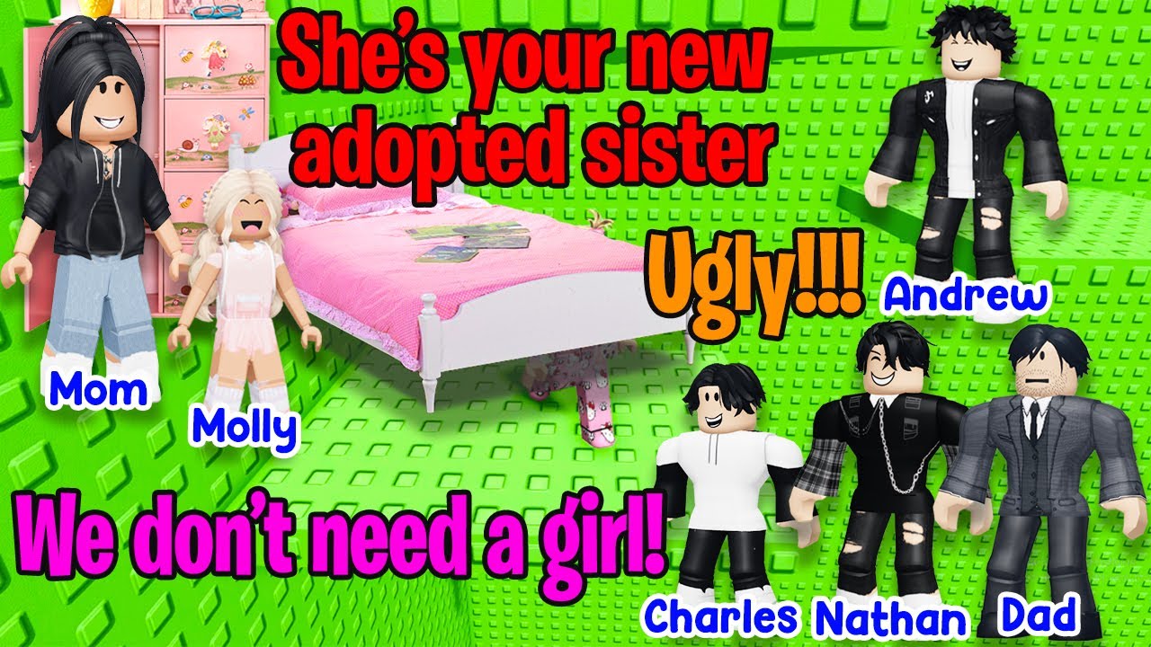 🥑 TEXT TO SPEECH 🍓 All My Brothers Hate Me Because I'm The Adopted Sister 🍑 Roblox Story