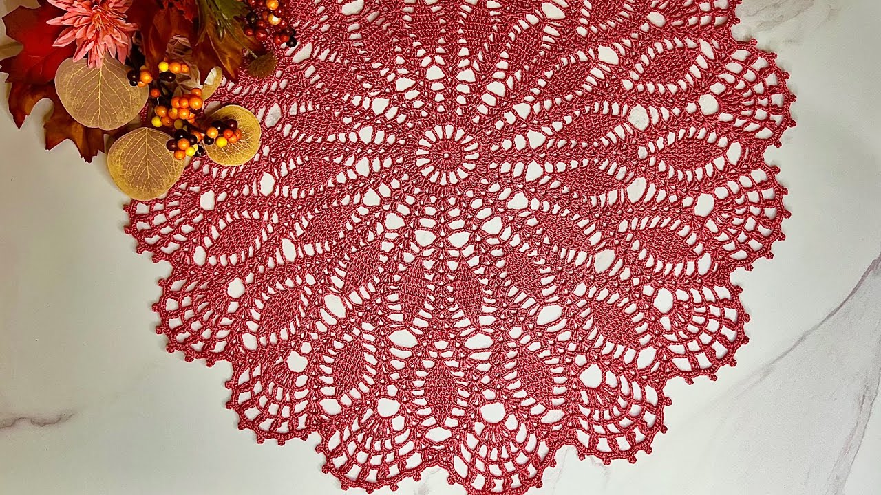 РОСКОШНАЯ салфетка крючком (21-27 ряд) .Crochet doily. Decor #crochet #diy #вязание #doily