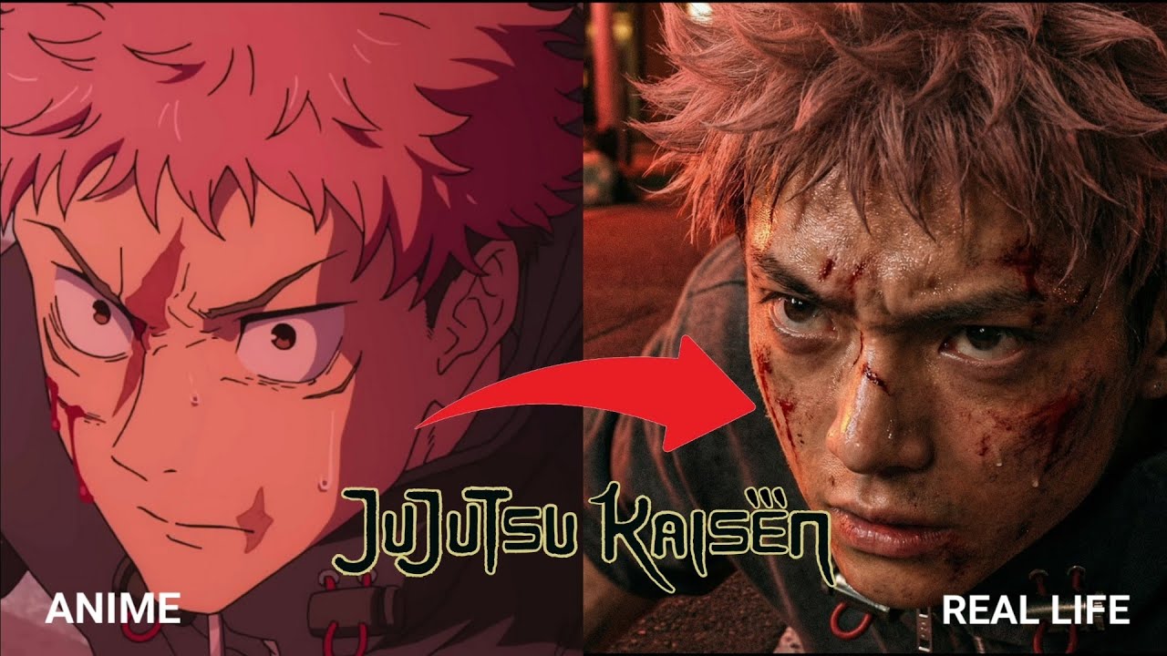 呪術廻戦 実写映画化 | JUJUTSU KAISEN - Character was Live Action 😱 | AI Reimagined-Anime vs Real life 😨