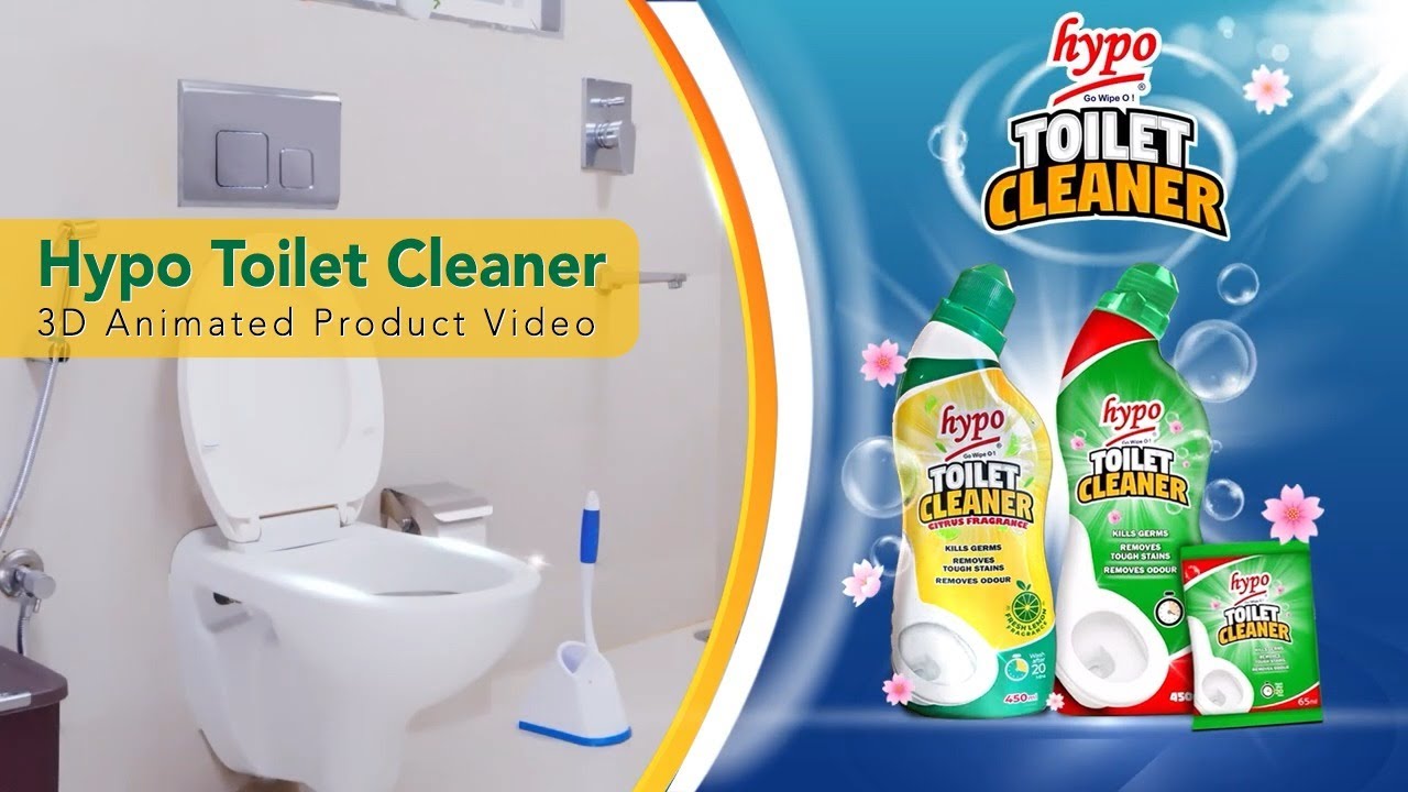Hypo Toilet Cleaner | 3D Animated Video | Product Video #3danimation #animationvideo #productvideo