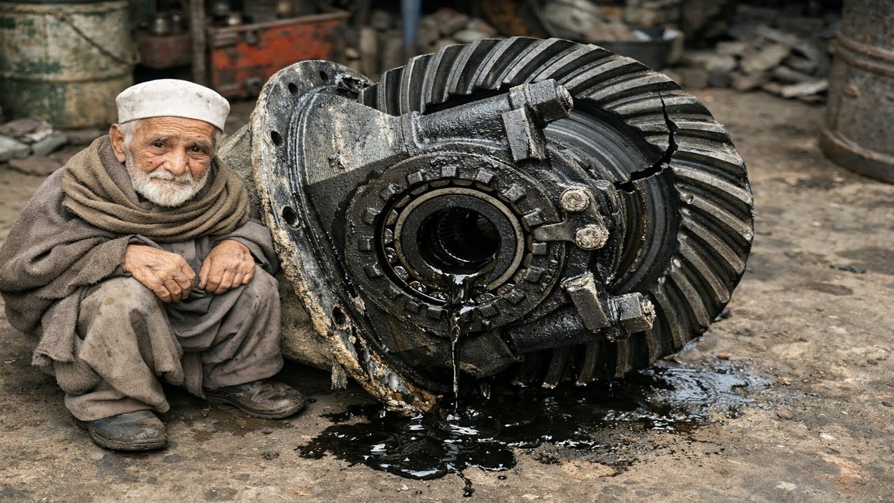 Old Man Restoration Truck Differential Gearbox | How to Rebuild Gearbox 