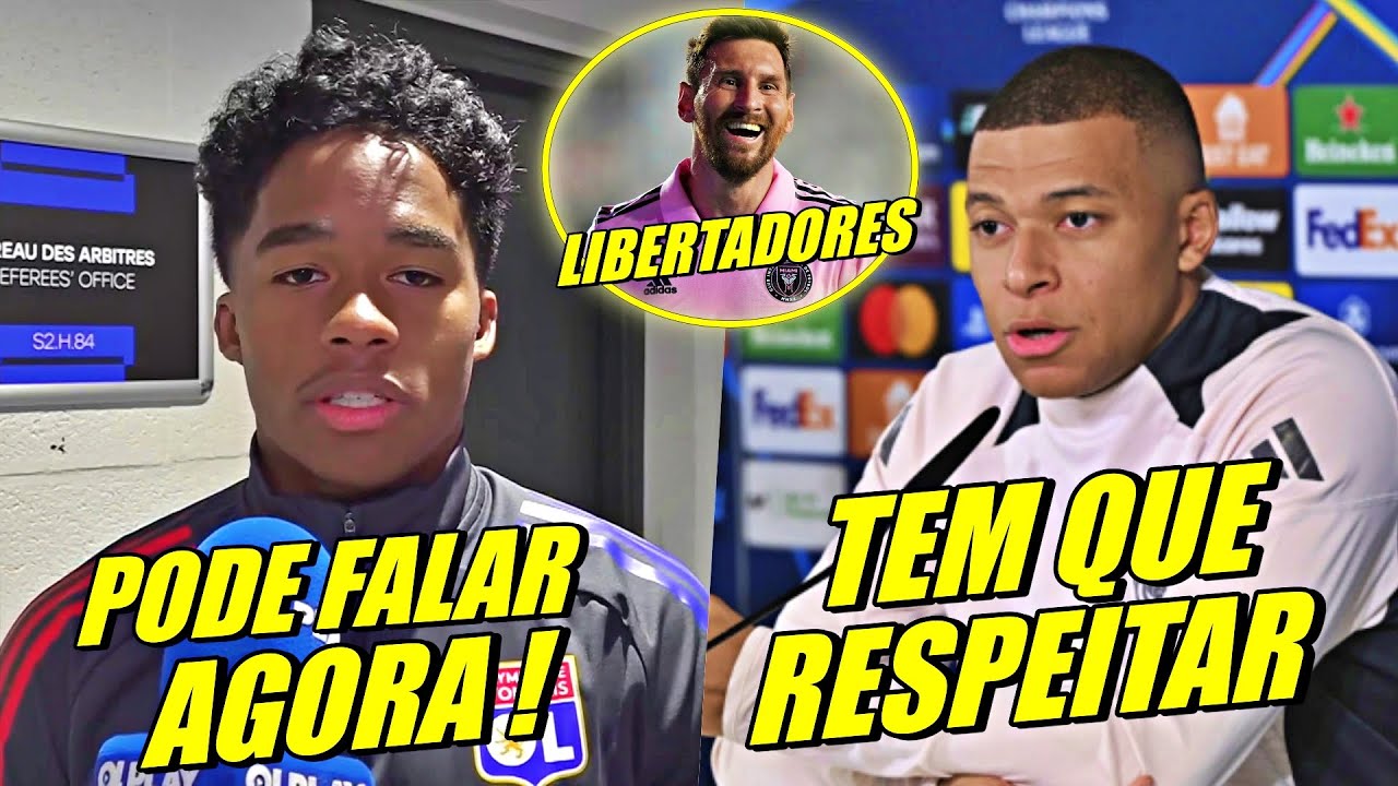 ENDRICK CALOU OS CRÍTICOS !! MBAPPE MANDA RECADO ! MESSI NA LIBERTADORES E MAIS
