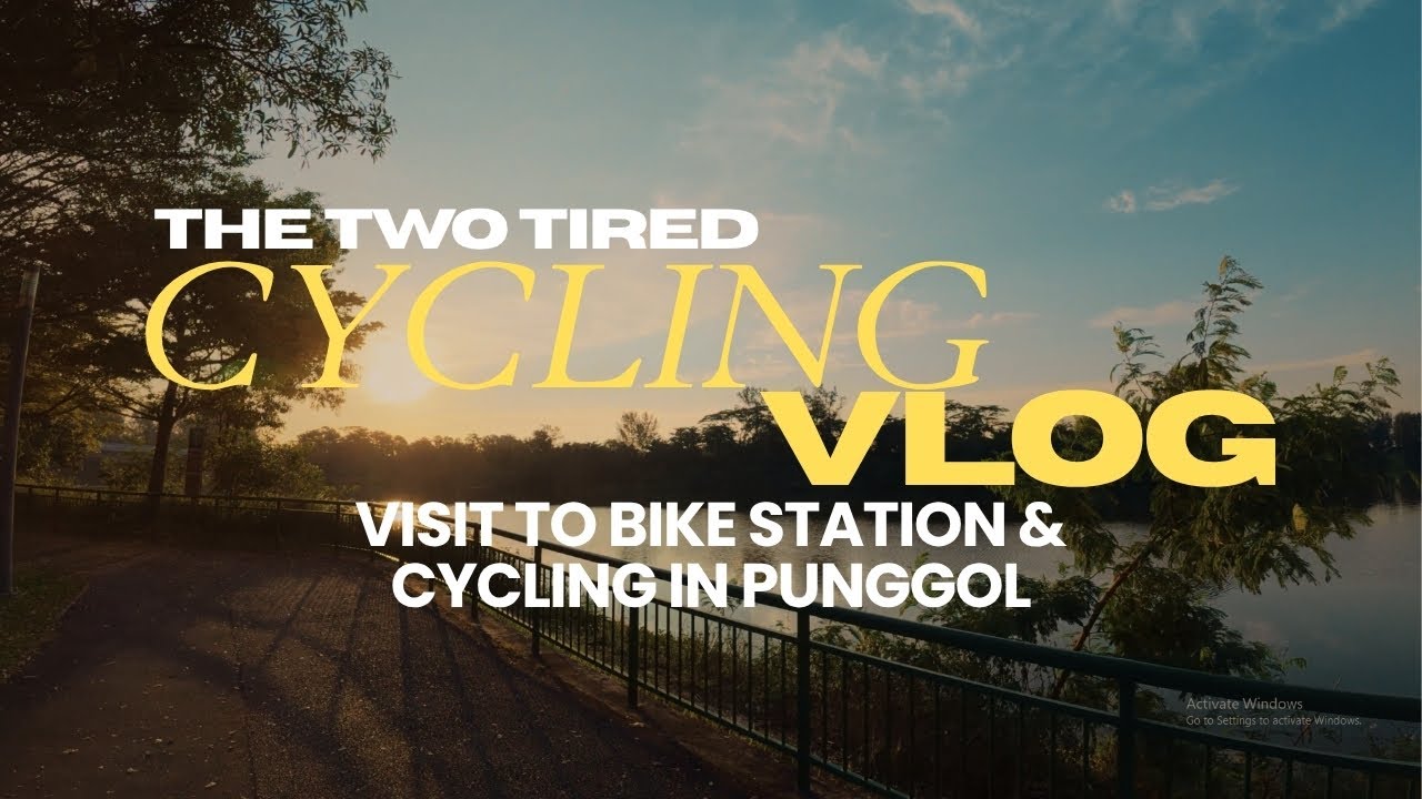 Favourite Punggol cycling route and almost knocking into a runner... | the two tired cycling vlog